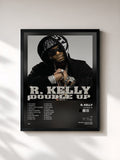 #noir Tableau de l'album Double Up de R. Kelly, cadre noir, imprimé et encadré en France