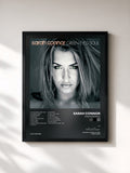 #noir Tableau de l'album Green Eyed Soul de Sarah Connor, cadre noir, imprimé et encadré en France