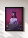 #noir Tableau de l'album Shore de Daniela Andrade, cadre noir, imprimé et encadré en France