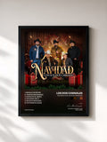 #noir Tableau de l'album Navidad Con Los Dos Carnales de Los Dos Carnales, cadre noir, imprimé et encadré en France