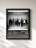 #noir Tableau de l'album 미인아 Bonamana - The 4th Album Repackage de SUPER JUNIOR, cadre noir, imprimé et encadré en France