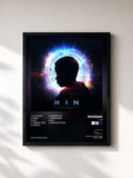 #noir Tableau de l'album KIN de Mogwai, cadre noir, imprimé et encadré en France