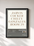 #noir Tableau de l'album Room 29 de Chilly Gonzales, cadre noir, imprimé et encadré en France