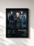 #noir Tableau de l'album The Witcher (Music from the Netflix Original Series) de Sonya Belousova, cadre noir, imprimé et encadré en France