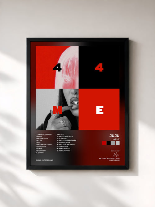 Juju · 44 ME — Affiche encadrée