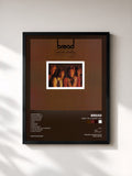 #noir Tableau de l'album Baby I'm-a Want You de Bread, cadre noir, imprimé et encadré en France