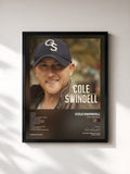 #noir Tableau de l'album Cole Swindell de Cole Swindell, cadre noir, imprimé et encadré en France