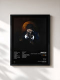 #noir Tableau de l'album Ghetto Gospel: The New Testament de Ghetts, cadre noir, imprimé et encadré en France
