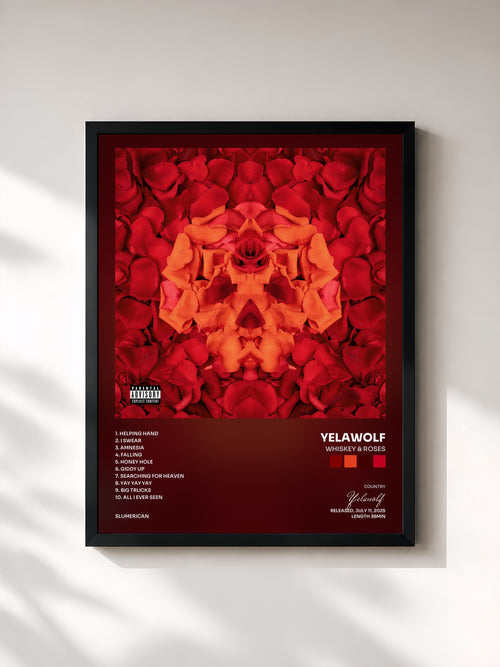 Yelawolf · Whiskey & Roses — Affiche encadrée