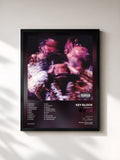 #noir Tableau de l'album PROJECT X de Key Glock, cadre noir, imprimé et encadré en France