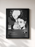 #noir Tableau de l'album Cotard Delusion de Rojuu, cadre noir, imprimé et encadré en France