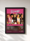 #noir Tableau de l'album Rouge de Rouge, cadre noir, imprimé et encadré en France