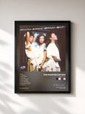 #noir Tableau de l'album Break Out de The Pointer Sisters, cadre noir, imprimé et encadré en France