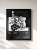 #noir Tableau de l'album The Kid Before Trunks de Kid Trunks, cadre noir, imprimé et encadré en France