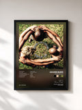 #noir Tableau de l'album Koonyum Sun de Xavier Rudd, cadre noir, imprimé et encadré en France