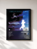 #noir Tableau de l'album The Getaway de Chris de Burgh, cadre noir, imprimé et encadré en France