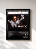 #noir Tableau de l'album Frantic (Original Motion Picture Soundtrack) de Ennio Morricone, cadre noir, imprimé et encadré en France