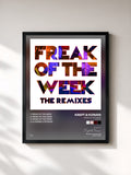 #noir Tableau de l'album Freak Of The Week (The Remixes) de Krept & Konan, cadre noir, imprimé et encadré en France