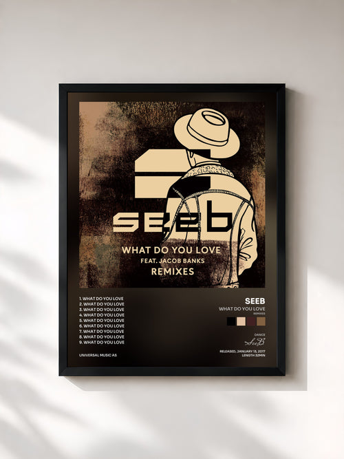 SeeB · What Do You Love (Remixes) — Affiche encadrée