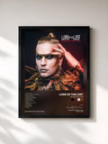 #noir Tableau de l'album Blood & Glitter de Lord Of The Lost, cadre noir, imprimé et encadré en France