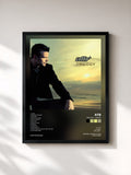 #noir Tableau de l'album Trilogy - Basic de ATB, cadre noir, imprimé et encadré en France
