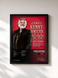 #noir Tableau de l'album I Will Always Love You de Kenny Rogers, cadre noir, imprimé et encadré en France
