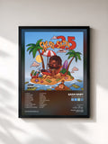 #noir Tableau de l'album Skuba Sada 2.5 de Sada Baby, cadre noir, imprimé et encadré en France