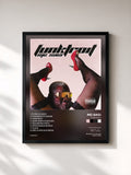 #noir Tableau de l'album Funktroit de MC Saci, cadre noir, imprimé et encadré en France