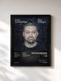 #noir Tableau de l'album True Colours de Fritz Kalkbrenner, cadre noir, imprimé et encadré en France