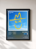 #noir Tableau de l'album BETTER DAYS de Niko Moon, cadre noir, imprimé et encadré en France