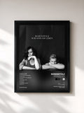 #noir Tableau de l'album Wir sind am Leben (Standard Edition) de Rosenstolz, cadre noir, imprimé et encadré en France