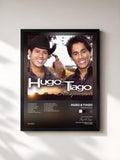 #noir Tableau de l'album Inesquecível de Hugo & Tiago, cadre noir, imprimé et encadré en France