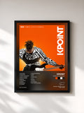 #noir Tableau de l'album Temps additionnel de Kpoint, cadre noir, imprimé et encadré en France
