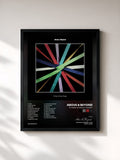 #noir Tableau de l'album 10 Years of Group Therapy de Above & Beyond, cadre noir, imprimé et encadré en France