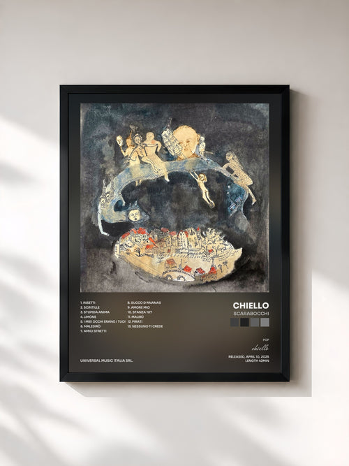 chiello · Scarabocchi — Affiche encadrée