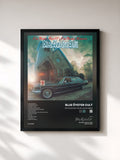 #noir Tableau de l'album On Your Feet Or On Your Knees de Blue Öyster Cult, cadre noir, imprimé et encadré en France