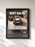 #noir Tableau de l'album Don't Gas Me de Dizzee Rascal, cadre noir, imprimé et encadré en France