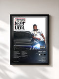 #noir Tableau de l'album Major Without a Deal de Troy Ave, cadre noir, imprimé et encadré en France