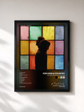 #noir Tableau de l'album the most beautiful colours de for King & Country, cadre noir, imprimé et encadré en France