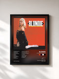#noir Tableau de l'album Blonde And Beyond de Blondie, cadre noir, imprimé et encadré en France