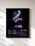 #noir Tableau de l'album El Sistema de Zion & Lennox, cadre noir, imprimé et encadré en France