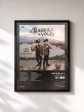 #noir Tableau de l'album La Barda Me Volé de Los 2 de la S, cadre noir, imprimé et encadré en France