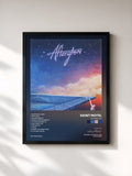 #noir Tableau de l'album Afterglow de Saint Motel, cadre noir, imprimé et encadré en France
