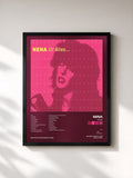 #noir Tableau de l'album Alles de Nena, cadre noir, imprimé et encadré en France