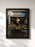 #noir Tableau de l'album BUILT DIFFERENT de Miky Woodz, cadre noir, imprimé et encadré en France