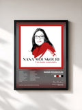 #noir Tableau de l'album Les bons souvenirs de Nana Mouskouri, cadre noir, imprimé et encadré en France