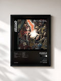 #noir Tableau de l'album Stup Religion de Stupeflip, cadre noir, imprimé et encadré en France