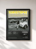 #noir Tableau de l'album Confession(s) 1964 - 1968 de Christophe, cadre noir, imprimé et encadré en France