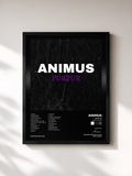 #noir Tableau de l'album Purpur (Premium Edition) de Animus, cadre noir, imprimé et encadré en France