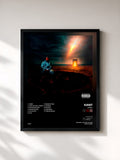 #noir Tableau de l'album Limbo de KANT, cadre noir, imprimé et encadré en France